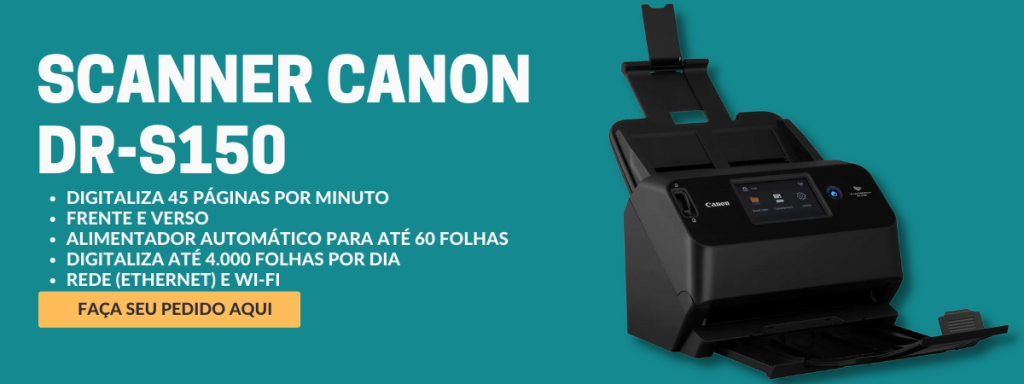 scanner para cartório canon DR-S150