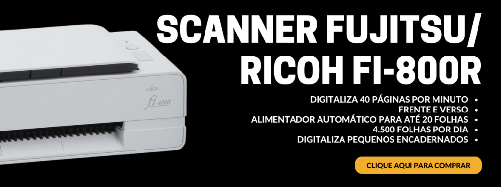 COMPRAR Scanner Fujitsu fi-800R, 40ppm, Duplex (frente e verso)