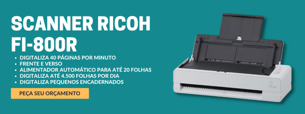 melhor scanner para digitalizar documentos - RICOH FI-800R
