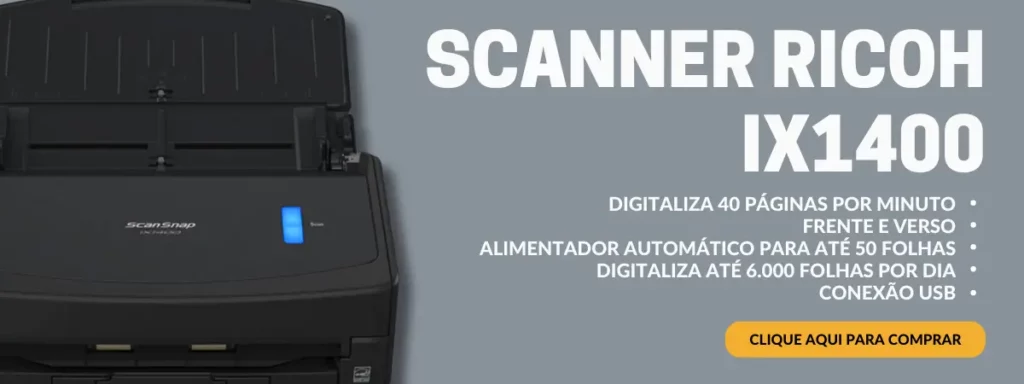 Scanner Ricoh IX1400, Duplex (frente e verso) – Netscan Digital