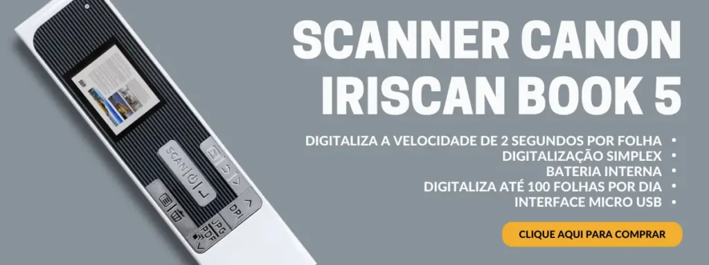 Scanner Portátil Scanner Canon IRIScan Book 5, Simplex (frente)
