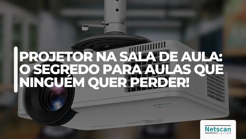 Projetor BenQ em sala de aula 